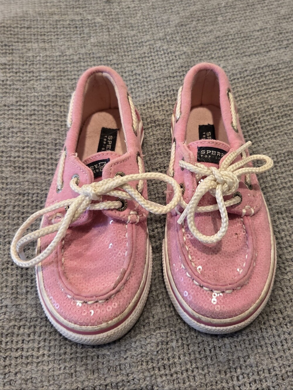 LIKE NEW || Sperry || 8.5T || Classic Boat Shoes || Pink Sequined
